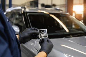 OEM certified auto glass repair Toronto — technician quality check