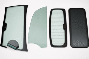 types of auto glass — laminated windshield tempered side window rear glass sunroof