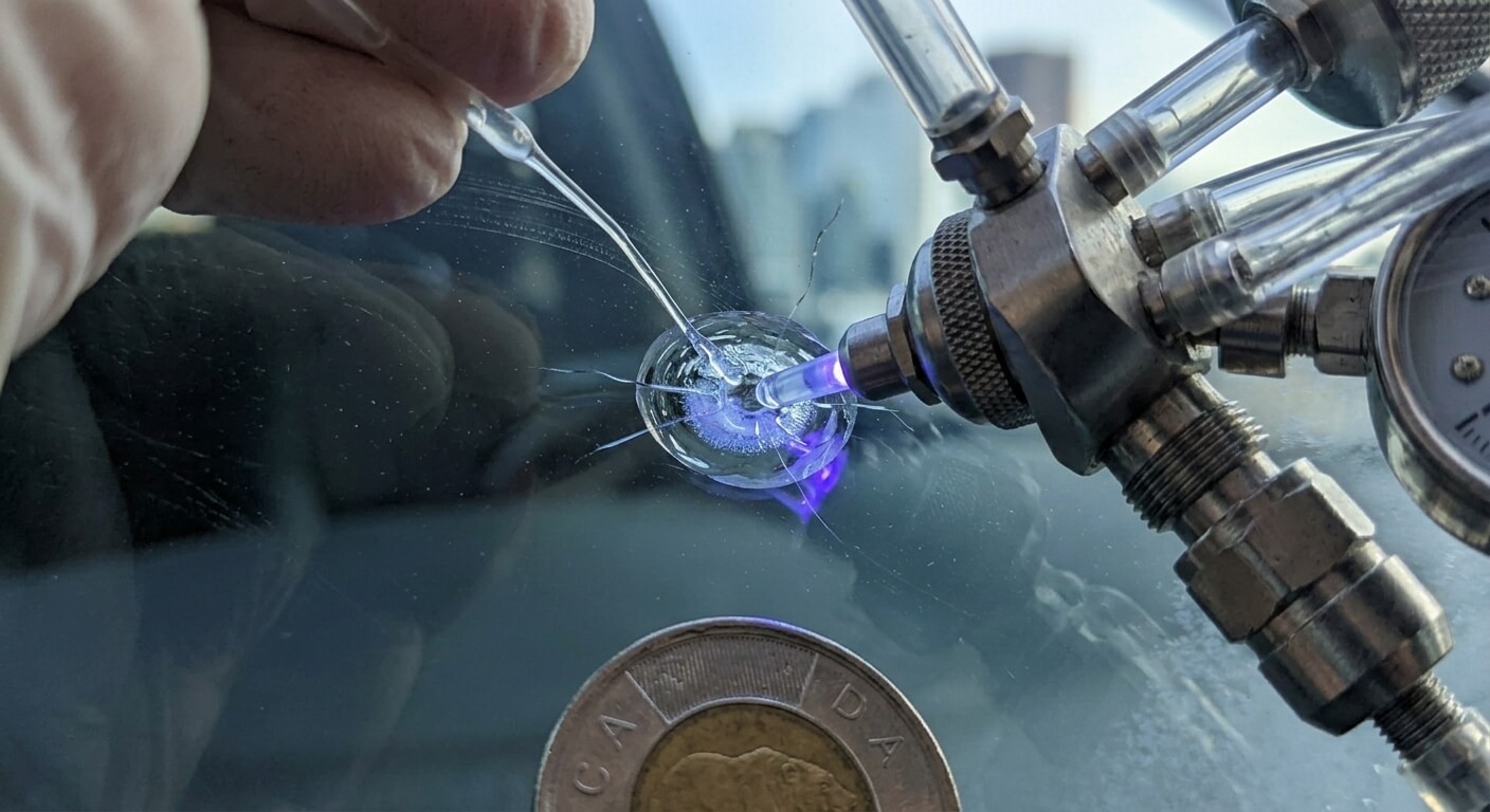 how-windshield-chip-repair-works-uv-resin