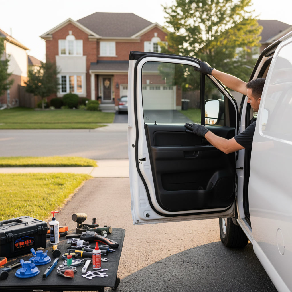 on-site side window installation Toronto mobile auto glass